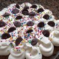 El cooksnap de Karina Lopez cuando hizo Brownie marquise.
