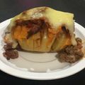 El cooksnap de Eugenia cuando hizo Papas rellenas de panceta y Cheddar gratinadas con bolognesa 🥔.