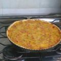 El cooksnap de Natalia Rial cuando hizo Tarta de Puerros & Panceta.