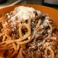 El cooksnap de Miriam Valente 🌺 cuando hizo Fusilli con salsa bolognesa.