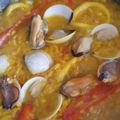 El cooksnap de maria isabel gonzalez cortes cuando hizo Cazuela de arroz con mejillones, calamar y almejas.