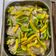 El cooksnap de Adrian Araya cuando hizo Corvina al horno gratinada en colchón de verduras.