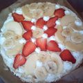 صورة من مريم، شاركها بعد تجربة وصفة كيكة بالفراولة والموز والبرتقال والتفاح🍓🍊🍏🍌