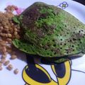 El cooksnap de Vania israde cuando hizo Pancakes de espinaca.