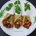 Pratima Mohanty's cooksnap of when they made Paneer roll.