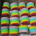 Cooksnap dari Nur Amalina untuk resep 24.Rainbow miniroll aka Bolu Gulung mini Pelangi