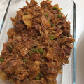 El cooksnap de Alicia Lagarto cuando hizo Ropa vieja de cocido.