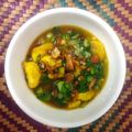 Cooksnap Syaziyah Mokles semasa beliau membuat Tauhu Telur Pak Choy Cincang.