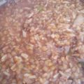 El cooksnap de Yoha Rufino cuando hizo Guiso de Lentejas y Arroz económico.🍜.