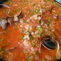 El cooksnap de Cris cuando hizo Arroz caldoso de almejas en salsa de azafrán.