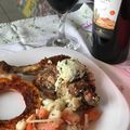 El cooksnap de Paola Guerra cuando hizo Pollo grille con quenelle de ricota.