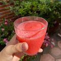 El cooksnap de Ana Angel cuando hizo Granizado de limón con frambuesas.