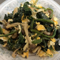 クック087ZTW☆'s cooksnap of when they made ほうれん草ウインナーと卵のバター醤油炒め.