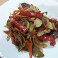 El cooksnap de Ericka Montes cuando hizo Bife de cuadril con verduras salteadas.