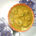Bimla mehta का कुकस्नैप जब उन्होंने राजस्थानी गट्टे की सब्जी (Rajasthani gatte ki sabji recipe in Hindi) बनाया था।