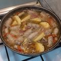 El cooksnap de Fabian Prado cuando hizo Arroz con salchichas parrillera.