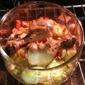 El cooksnap de Skittles cuando hizo Muslitos de pollo al horno.