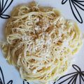 El cooksnap de Vanessa Ruse cuando hizo Pasta all'aglio.