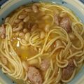 El cooksnap de Marina Andrea cuando hizo Porotos con riendas y longaniza.
