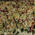 El cooksnap de Mery cuando hizo Pizza de espinacas y champiñones.