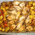 El cooksnap de Rocio DElia cuando hizo Pollo al horno con verduras riquísimo, fácil y económico.