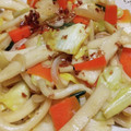 chizu115's cooksnap of when they made 簡単豚肉と白菜のポン酢焼きうどん.
