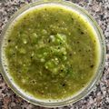 El cooksnap de Ma. Saray Andrade cuando hizo Salsa verde taquera asada.