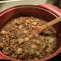 El cooksnap de Sebastian Ballesteros cuando hizo Lentejas con arroz.