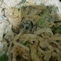 El cooksnap de Erika Gleva cuando hizo Pollo en rajas de chile poblano.