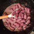 El cooksnap de Alba M Herrero cuando hizo Salchichas encebolladas al vino tinto.