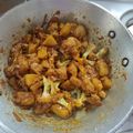 Arvinder kaur 's cooksnap of when they made Baingan aloo ki sabji.