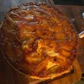 El cooksnap de Valen cuando hizo Torta de manzanas invertida.