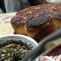 El cooksnap de Ludmila Cabrera cuando hizo Torta 80 golpes.