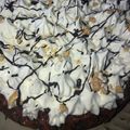 El cooksnap de graciela_gauna.🌹 cuando hizo Torta brownie con dulce de leche y merengue 😋.