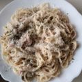El cooksnap de Francisco Hermosilla cuando hizo Espagueti carbonara sin nata.