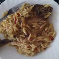Cooksnap από 🍝🍕miss Marmelade(Στέλλα+Βαλέριο)🍩🥐 στη συνταγή Κοτόπουλο με κριθαράκι και ντοματίνια στο φούρνο!!!! 🐔🍅🐔🍅