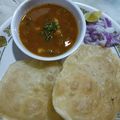 Madhu Mala's Kitchen का कुकस्नैप जब उन्होंने छोले भटूरे (chole bhature recipe in Hindi) बनाया था।