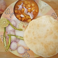 KASHISH'S KITCHEN का कुकस्नैप जब उन्होंने छोले भटूरे (chole bhature recipe in Hindi) बनाया था।