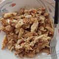 El cooksnap de JampiV cuando hizo Tallarines rojos con atún.