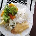 El cooksnap de María Ayala cuando hizo Pechuga de pollo en salsa de naranja.