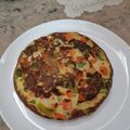 El cooksnap de Irma Vigo cuando hizo Tortilla de verduras.