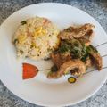 El cooksnap de Yudelka Duarte cuando hizo Carne mongoliana con arroz chaufa..