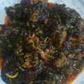 Mamu's cooksnap of when they made Miyar ganye (vegetable soup).