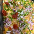 Dior Valentine's cooksnap of when they made Loaded Bean Dip.