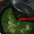 El cooksnap de Claudia Milena cuando hizo Torta de espinaca con champiñones.
