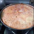 El cooksnap de Angeles Bayle cuando hizo Bizcochuelo con flan.