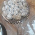 El cooksnap de Daniela Garcete cuando hizo Trufas o bombones de dulce de leche con galletitas.