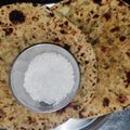 Aarya का कुकस्नैप जब उन्होंने गेहूं आटा मेथी पराठा (gehu atta methi paratha recipe in Hindi) बनाया था।