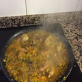 El cooksnap de Julio Esteban Mondejar cuando hizo Paella de pollo con verduras.