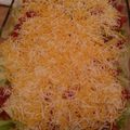 Tina's cooksnap of when they made taco dip.